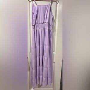 Purple spaghetti strap maxi dress. Like new! Only worn once!